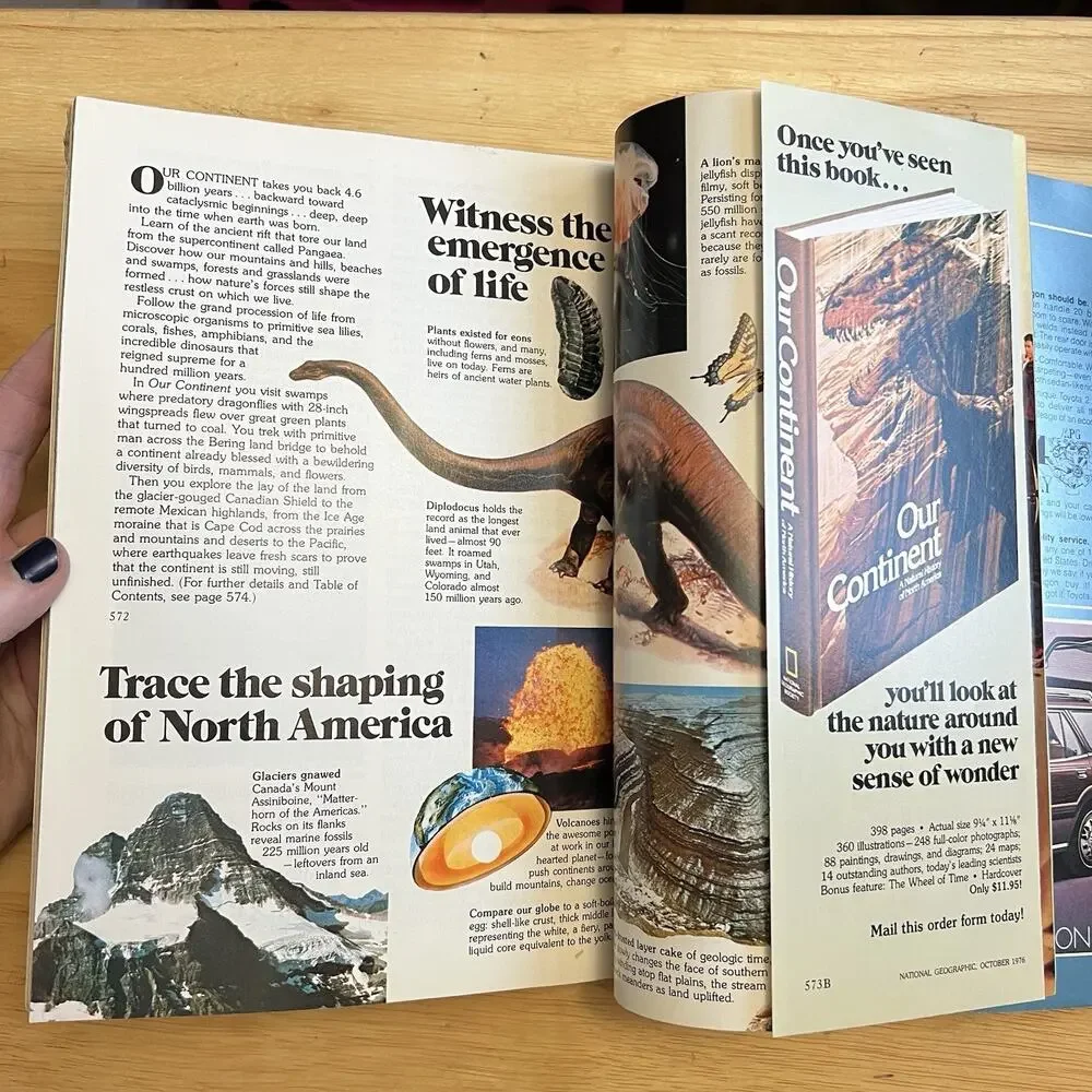 National Geographic October 1976 Potomac River Edmonton Tahiti Canoe Florida